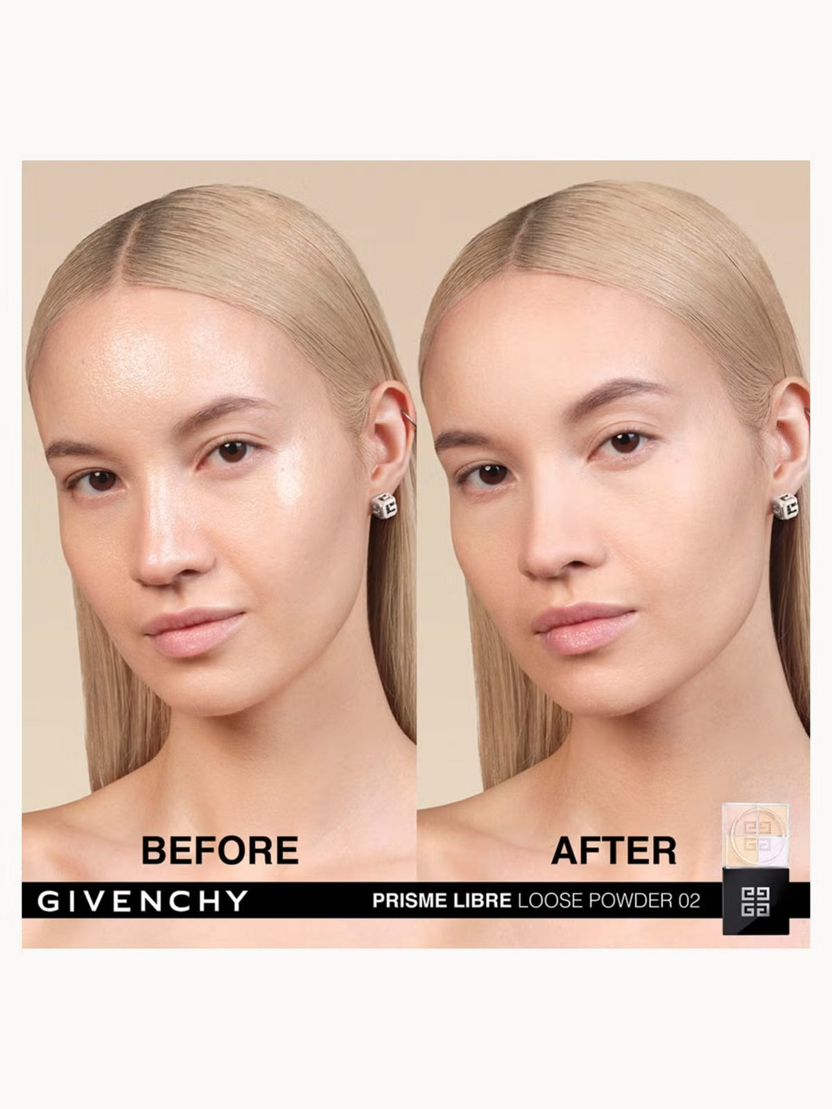 Givenchy Prisme Libre Matte-Finish and Enhanced Radiance Loose Powder N02 Satin Blanc